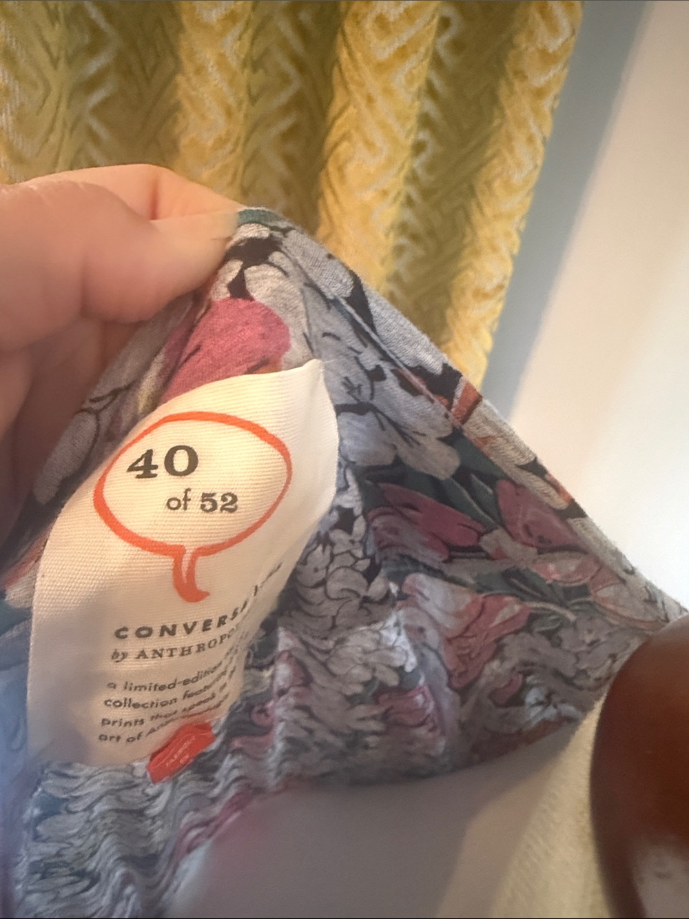 Anthropologie Floral Scoop-Neck Tee in Multicolor Print - Picture 2 of 3